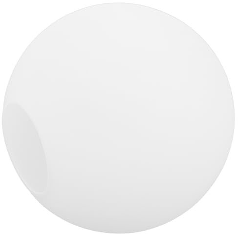 BESPORTBLE Pantalla Redonda Blanca De Globo De Cristal Esmerilado 18 Cm Vidrio Resistente Difusor De Luz Para Lámparas De Techo Repuesto Para Sala De Estar y Dormitorio