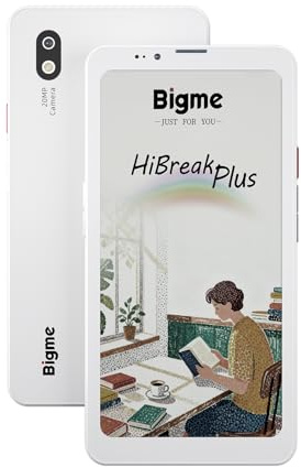 Bigme HiBreak Plus 6.13 Inch Color E-Paper Ebook Reader with Stylus and Case, 4+64GB, Android 14 OS, 4G Dual SIM Smart Phone