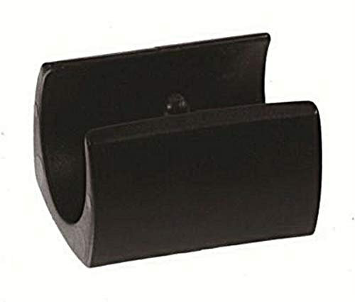 4 Patins de Serrage Coque/Patins Chaise Plastique, Noirs, avec 1 goupille, pour Tubes Ronds