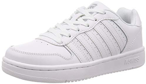 K-Swiss Damen Court Palisades Sneaker, White/Gray, 41 EU
