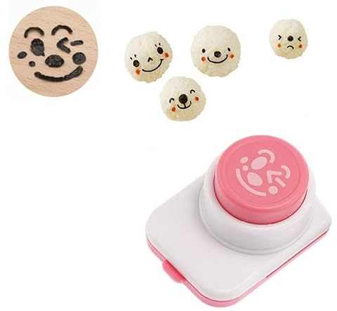 lxdzxy Sushi Seaweed Nori Punch Cutter Smile Face Rice Ball Onigiri Mould Bento Box Decoration