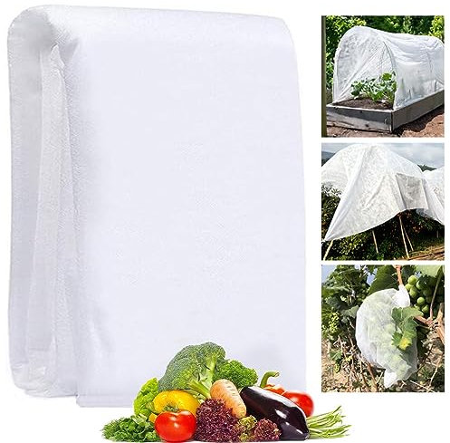 AISHOW Wintervlies für Pflanzen 3m x 9m Gartenvlies Winterschutzvlies Frostschutz Pflanzen Flies Abdeckvlies Frostschutz Winterschutz für Pflanzen Wasserdurchlässig Atmungsaktiv 30g/m²