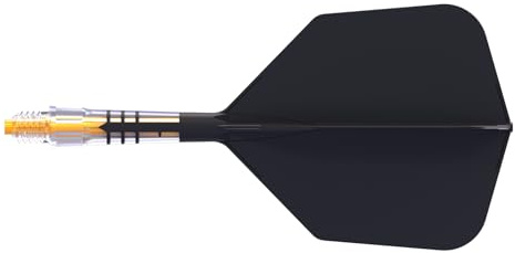 CUESUL Rost T19 Eje de dardo Integrado de Carbono y Vuelo de ala Grande, Conjunto de 3