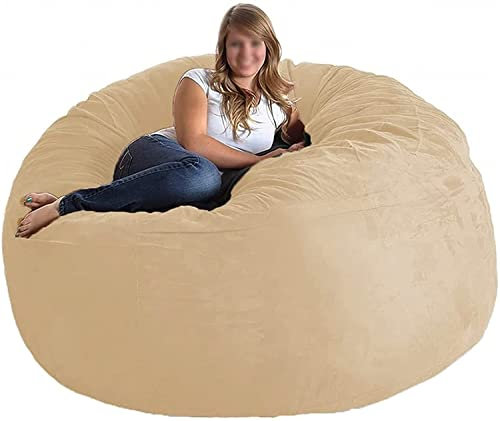 Sitzsack-Stuhl für Erwachsene, riesiger Sitzsack-Stühle für Erwachsene 2,1 m, Sitzsack-Bezug, Liege, Sitzsack-Aufbewahrungsstuhl, Sitzsack-Sofa-Stuhl, tragbares Wohnzimmer aus weichem, flauschigem
