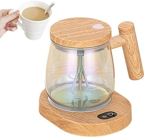 Taza autoagitadora | Taza de agitación de alta velocidad,Taza autoagitada con base, taza de café recargable para proteína en polvo, café, viaje a la oficina en casa