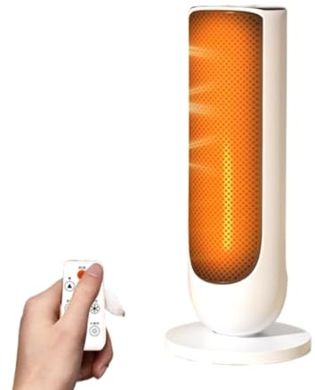 LEVSON Space Heater 2000W PTC Ceramic Heater with Remote Control | Graphene heating technology delivers fast, even warmth with 2000W power, remote control and tip-over safety protection