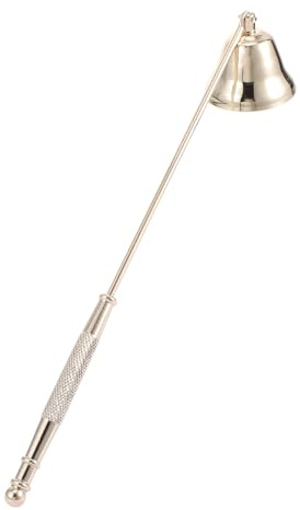 CALLARON Éteignoir à Bougie pour Éteindre sans Fumée pour Maison et Mariage Doré Accessoire Pratique Design Élégant et Solide