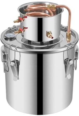 HIJYMNZPQ Destilador De 8 Galones Alcohol Moonshine, Cobre Inoxidable, Kit Elaboración Aceite Vino Esencial For Agua Casera DIY ElaboracióN De Cerveza AutéNtica