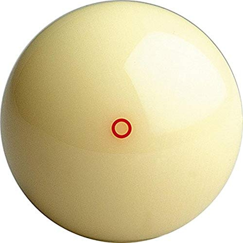 Aramith 2-1/4 Regulation Size Billiard/Pool Ball: Red Circle Champion Cue Ball (Easy Open Packaging)