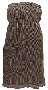 rento Foulard per sauna Kilt, colore nero/naturale