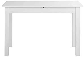 AVANTI TRENDSTORE - Colima - Tavolo da Pranzo, allungabile per 40 cm, in Legno Laminato, Disponibile in Diversi Colori ed in 4 Diverse Misure (120-160x76,5x70 cm, Bianco)
