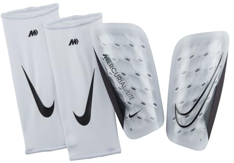 NIKE DN3611-100 NK MERC LITE - FA22 Shin guards Unisex Adult WHITE/WHITE/BLACK Size S