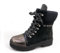 Damen Stiefeletten Biker Boots Nieten Schnallen Stiefel ST83 (JS77-5 40)