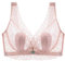 MOONBADI Soutien Gorge Invisible Rose Soutien-Gorge Dentelle Brassiere Femme Bralette Triangle Bretelles Réglable sans Armatures Soutien Gorge Decollete Plongeant 80B