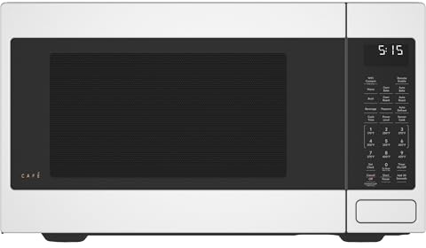 Café ‎CCWK15C1WWM Countertop Convection Microwave Oven with Child Lock Technology, Broil, Auto-Cook, Roast, Defrost, Warm, Scan-to-Cook WiFi-Connectivity, 1000 Watts, 1.5 Cu. Ft, Matte White