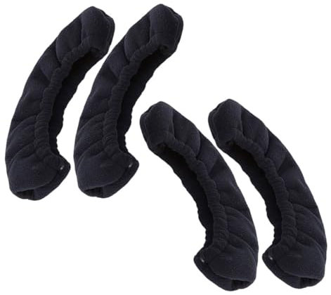 Abaodam 2 Paare Skate- Schlittschuhabdeckung Skate-zubehör Hockeyzubehör Harte Wachen Eiswächter Wachen Wachen Eishockey-wächter Schuhschützer Tasche Für Eislaufschuhe Flanell Black
