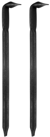 sourcing map 2pcs Offset Screwdriver SL6 Slotted Flat Head Right Angle 90 Degree Screw Driver Double Ended L-Type Hand Tool for Home Appliance Repair, Black