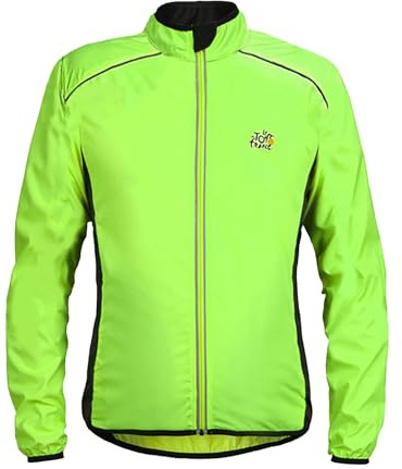 Chaqueta de ciclismo para hombre, repelente al agua, resistente al viento, chaqueta de advertencia ligera reflectante, bicicleta de carretera, ciclismo urbano, chaqueta de ciclismo MTB, chaqueta