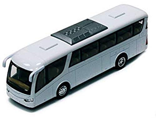 Tränarbuss, vit – Kinsmart 7101DW – 7 formgjuten modell leksaksbil av Kinsmart