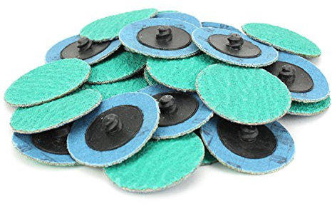 BHA 2 Inch Green Zirconia Grinding Aid Sanding Discs - 40 Grit - 25 Pack