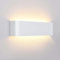 Lightess 16W Wandlampe LED Innen Modern Wandleuchte Weiss Up Down Licht Wandbeleuchtung Warmweiss Treppenhuas Beleuchtung IP44 Flurlampen für Wohnzimmer Schlafzimmer Flur aus Aluminium