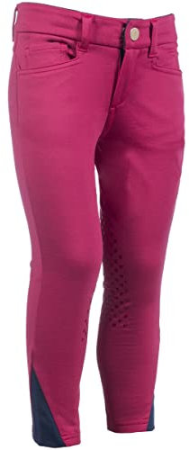 HKM Kinder Reithose Silikon Kniebesatz Comfy dunkelblau 140/146