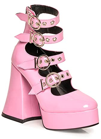 LAMODA Women's Interstellar Court Shoe, Pink Patent, 5 UK