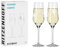 RITZENHOFF 3851001 Champagnerglas 250 ml - 2er Set Serie Oceanside Nr. 1, 2 Stück, Seepferdchen-Motiv - Made in Germany