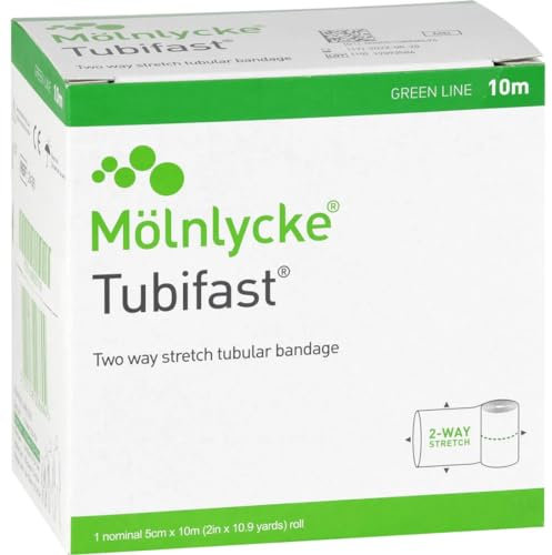 Tubifast grüner elastischer Zwei-Wege-Verband, saugfähig 5cm x 10m, 1pc mullbinden molnlycke