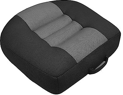 YOPOTIKA Asiento elevador de coche para adultos, cojín elevador portátil con asa, ideal para oficina de coche, hogar, utilizado todo el año, color negro