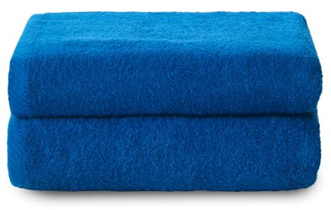 Top Towel - Plus - Große Badetücher - Badetücher - 2 Duschtücher - 100x150 cm 100 % Baumwolle - Blau