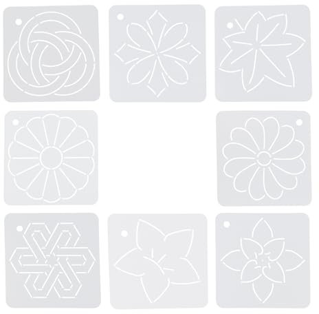 Operitacx 8 Stück Patchwork Schablone Patchwork Schablone Nähschablone Stickschablone Stickschablone Malschablone Nähschablone Quilt Schablone Quilt Schablone
