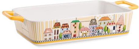 EGAN Pirofila da forno Paese Mio colore Giallo 34×19 cm