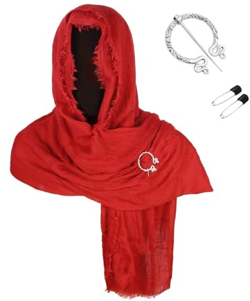 Générique Châle à Capuche Foulard Capote post-apocalyptique Châle médiéval Renaissance Écharpe Grande Cagoule Unisexe Serviette en Keffieh Outdoor