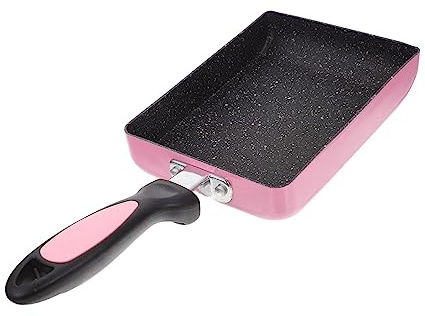 IWOWHERO Poêle à Omelette Japonaise Tamagoyaki Anti-adhésive Poêle Carrée Revêtement Non-stick Cuisson Saine sans Huile Compatible Gaz et Induction Poignée Isolante Ergonomique