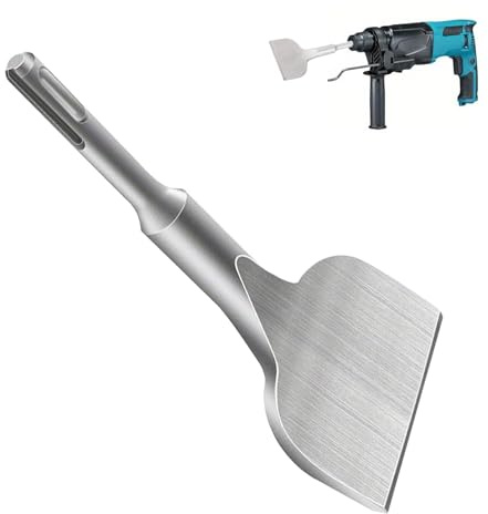 Tools SDS Plus Chisel, 165mm X 75mm Angled Bent Tile Chisel, Tile Removal Tool, Fits All SDS Plus Hammers, Impact Electric Rotary Drill Compatible‌