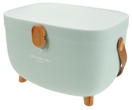 UTHCLO Boîte à Remède avec 2 Couches Multifonctionnelle Grosse Capacité en Plastique Léger Rangement Robuste Organisateur Portable Maison Bureau