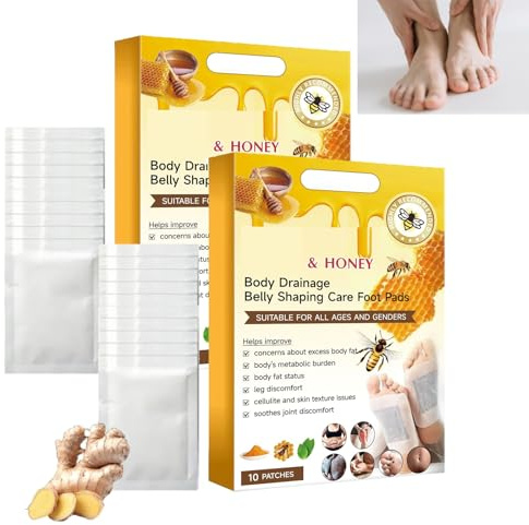 10 Cerotti Detox Piedi con Veleno d'Ape e Zenzero, Patch per Drenare le Tossine e Alleviare la Stanchezza, Trattamento Notturno per Piedi Stanchi e Gonfi, Rimedio Naturale per il Benessere (20)