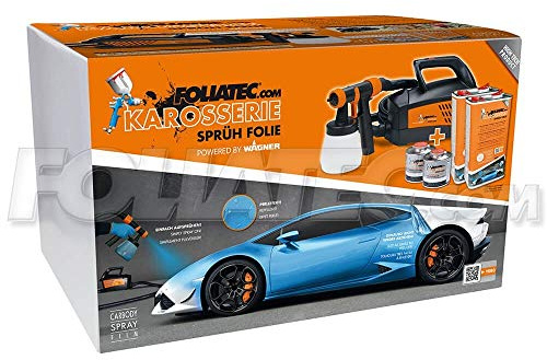 Foliatec 20952 Pellicola Spray carrozzeria Set compressore Trasparente Lucido 10L