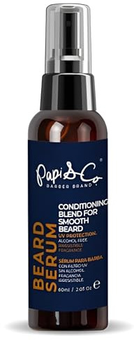 PAPI & CO. - Beard Serum, Beard Moisturizer for Men, UV Protection, 2 Fl Oz