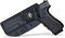 IWB Tactical KYDEX Pistolenholster Für: Glock 17 22 31 Pistolenhalfter Hängend Verdeckte/Versteckte Pistole Case Waffenholster (Black, Right Hand Draw (IWB))