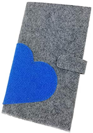 Case Protective Cover Felt Bag for Austrian Maternity Log Mother Passport Cover (Light Blue, Austrian Version)