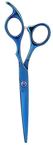 Forbici professionali parrucchiere Assottigliamento/taglio cesoie per saloni di famiglia Animali domestici durevoli anticorruzione Grooming Cesoie parrucchiere(Blue -Taglio di taglio)