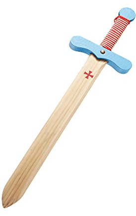 Juguetutto - Espada Caballero Medieval Cruzadas - Juguete de Madera (Azul)