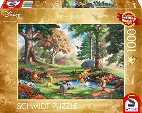 Schmidt Spiele 59689 Thomas Kinkade, Disney, Winnie The Pooh, 1000 Teile Puzzle