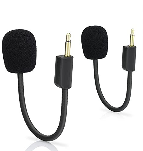 Blackshark V2 - Set di 2 microfoni di ricambio per cuffie Razer BlackShark V2 e V2 Pro, 3,5 mm, staccabili, per PC, Xbox PS4, PS5