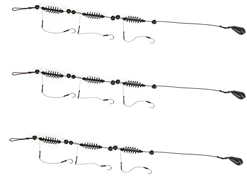3 Krokar Fiske Lockbur, 3 St/Set Konstgjord Lock Fisk Fälla Korg Fiske Matare Tackla för Havsfiske(35g)