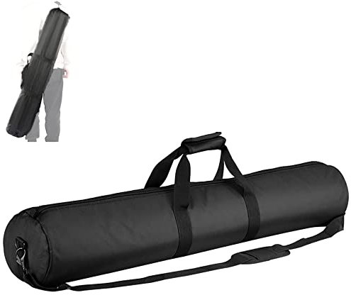 HengMing Selens 125x20CM Bolsa de Transporte Estuche Funda para Trípode Soporte de Luz Paraguas Monopie Cámara con Correa de Hombro Acolchada Nylon Ajustable Portátil Fotografía Estudio Fotográfico