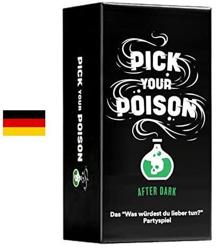 DYCE, Pick Your Poison - After Dark, Gesellschaftsspiel, Fesselnde Würdest du Lieber... Entscheidungen, Humorvolles Partyspiel, Für 3–8 Spieler ab 17 Jahren