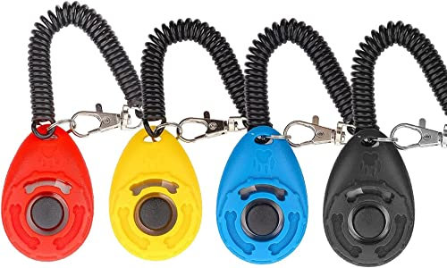 JDF Clicker-Training für Hunde, Hunde-Clicker für das Training, Clicker-Hundetraining mit Handschlaufe, Clicker für Haustiere, Hunde-Clicker passt Hund Katze Pferd Behavioral Training